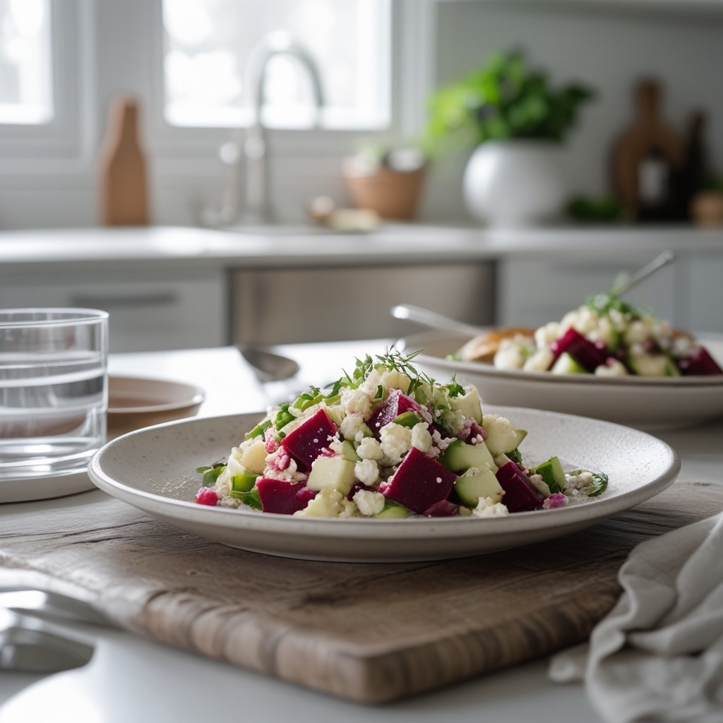 Cozy Beet Salad With Feta And Cucumbers