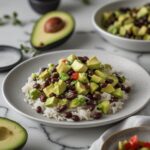 Avocado Black Bean Salad with Rice