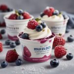 Frozen Berry Cheesecake Greek Yogurt Cups