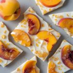 Frozen Peach Mango Greek Yogurt Bark