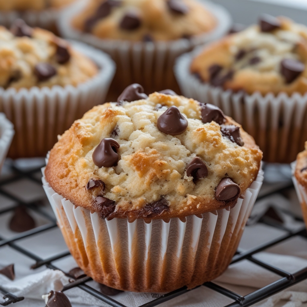 Cottage Cheese Chocolate Chip Muffins