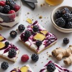 Greek Yogurt Blackberry Ginger Protein Bark
