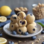 Lemon Blueberry Probiotic Protein Bites