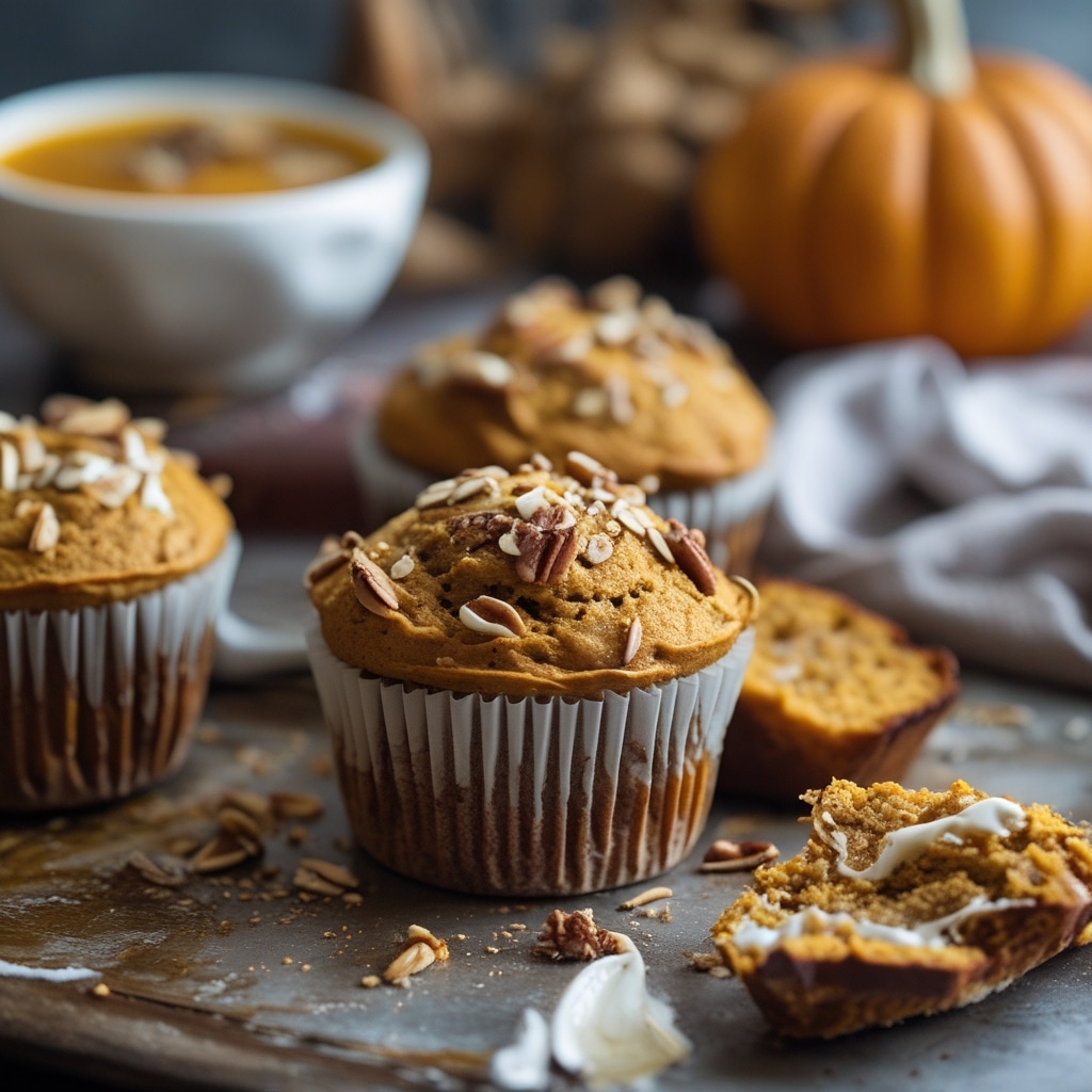 Healthy Greek Yogurt Pumpkin Muffins