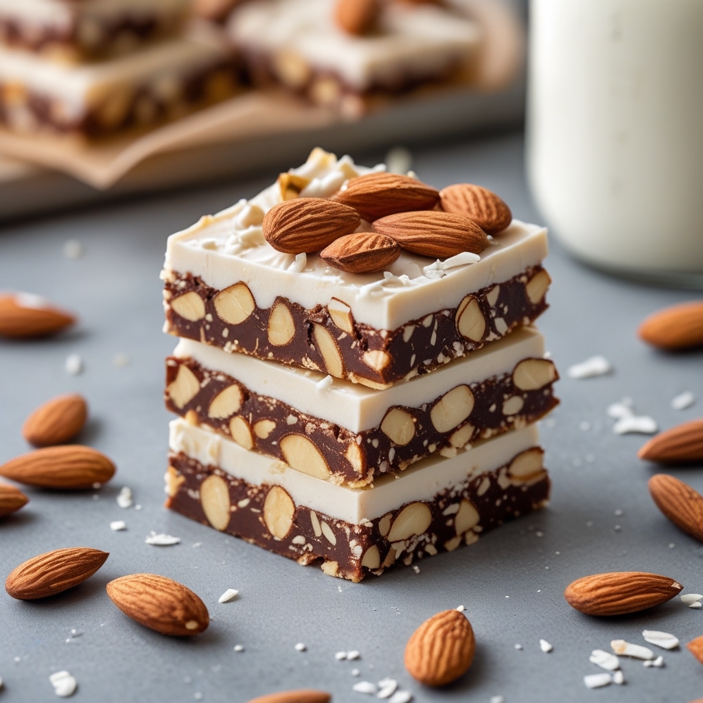 No-Bake Almond Joy Protein Bars [5 Ingredients]