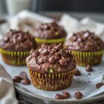 Cottage Cheese Zucchini Chocolate Muffins