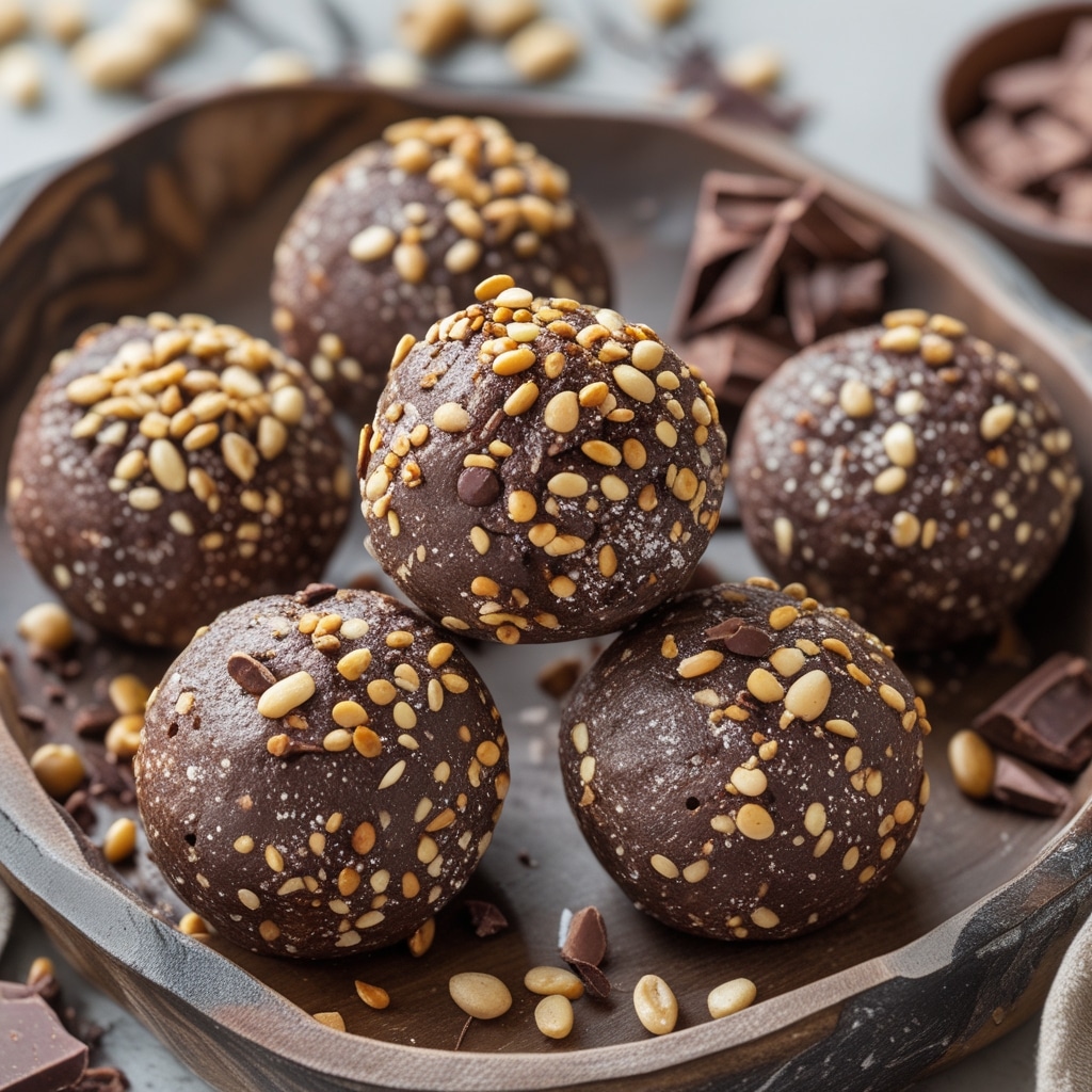 Sesame Cocoa Protein Bites