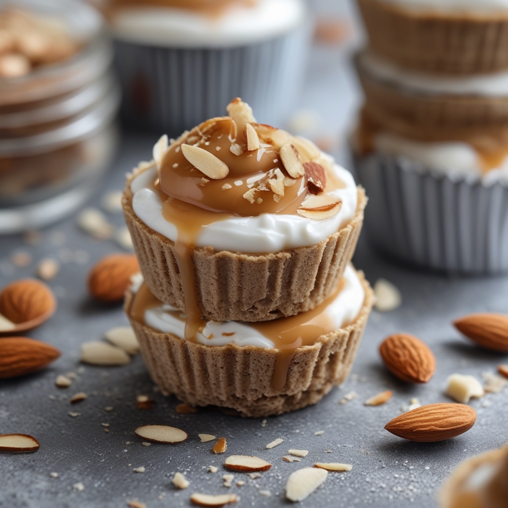 Almond Butter Greek Yogurt Protein Cups