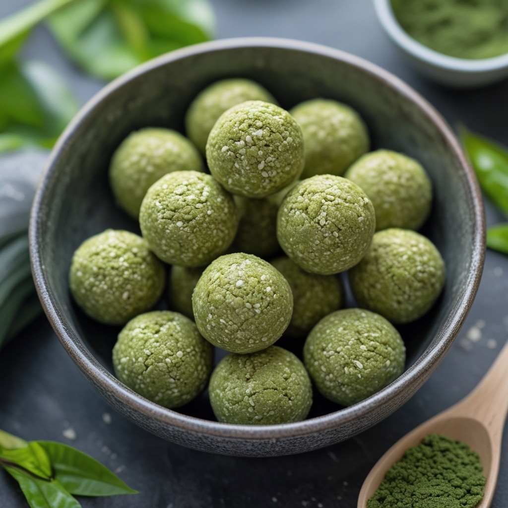 Matcha Green Tea Protein Bites