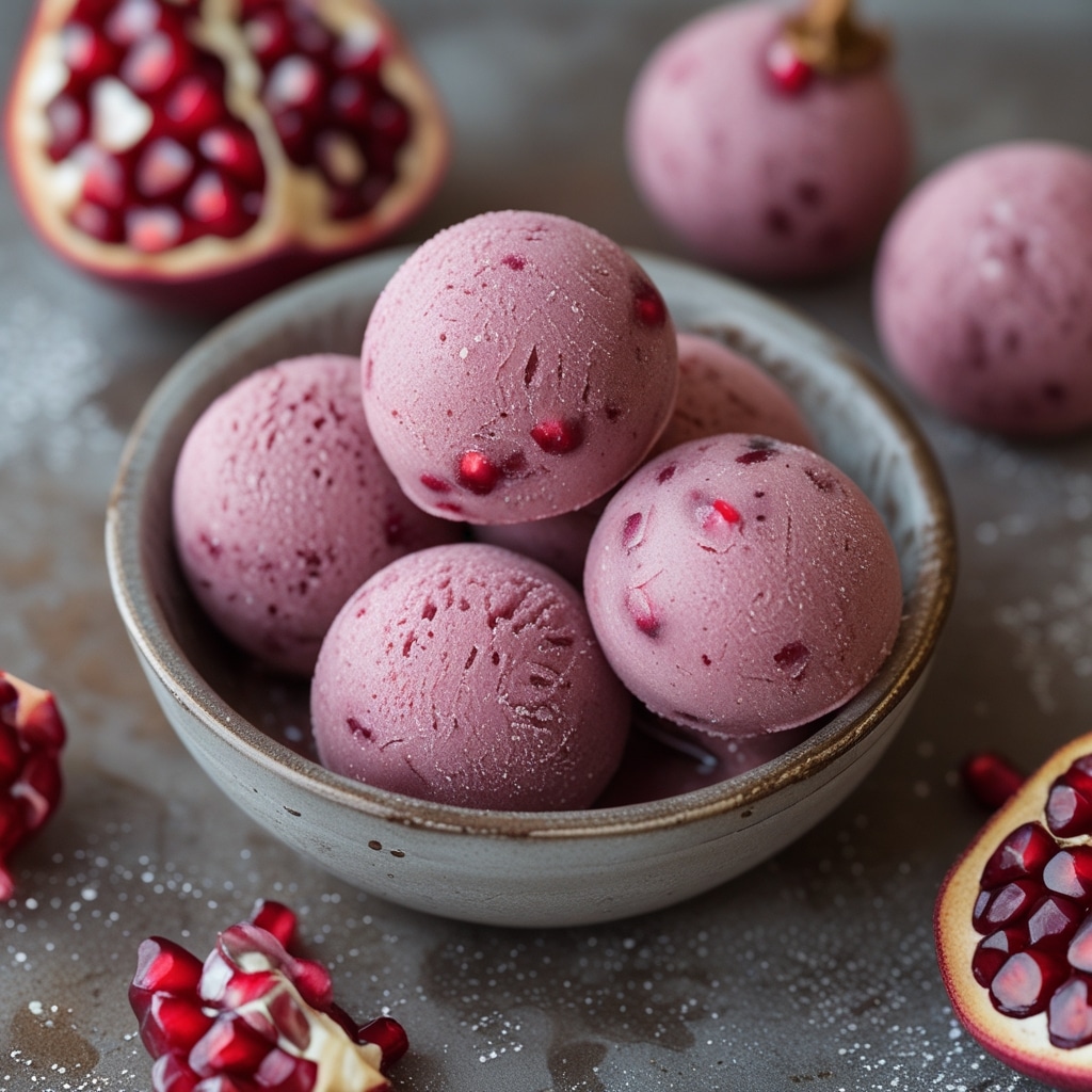 Pomegranate Acai Protein Frozen Yogurt Bites