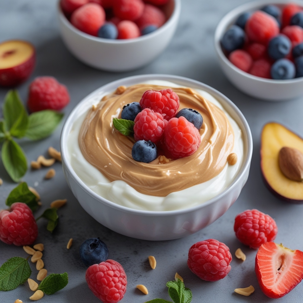 Peanut Butter Greek Yogurt Fruit Dip