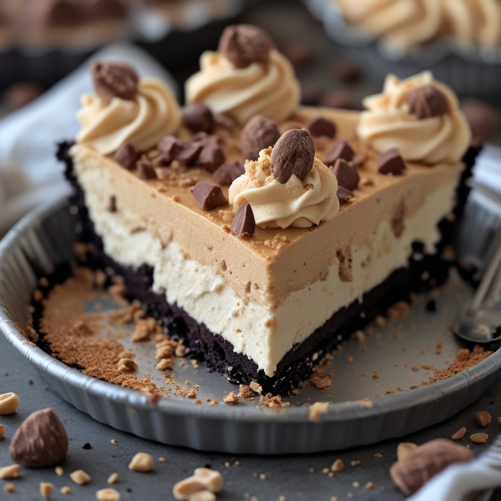 Monster Peanut Butter Cheesecake Pie