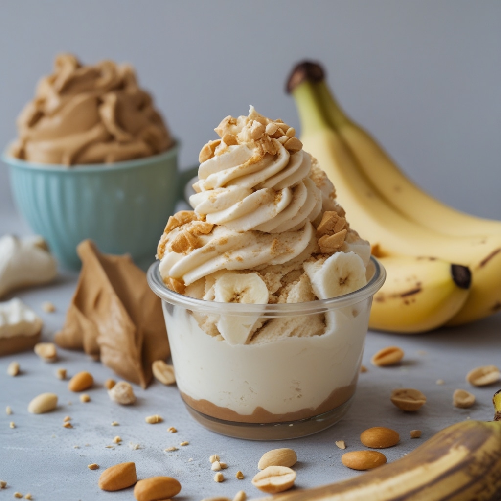 Peanut Butter Banana Nice Cream [3 Ingredients]