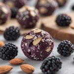 Blackberry Almond Protein Energy Balls