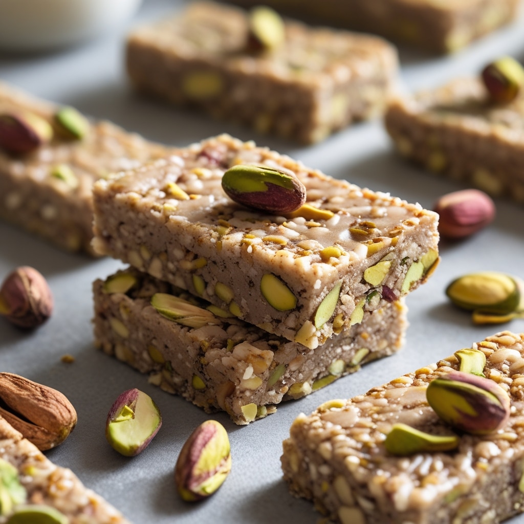 Pistachio Honey Protein Energy Bars