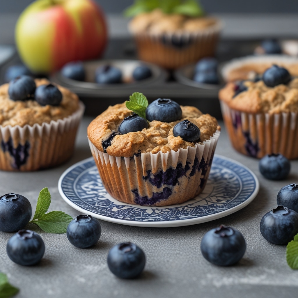 Weight-Loss Blueberry & Apple Protein Muffins