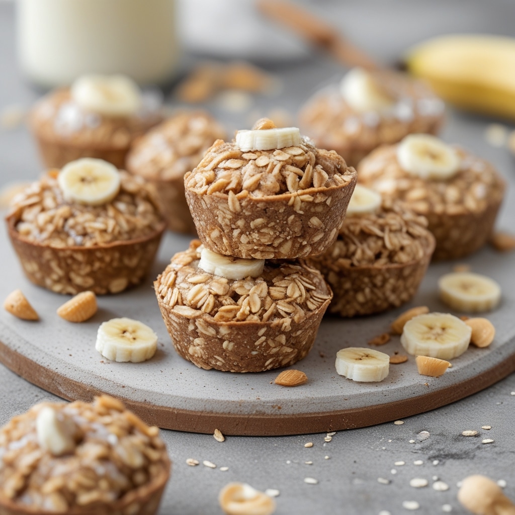 Peanut Butter Banana Protein Oat Bites