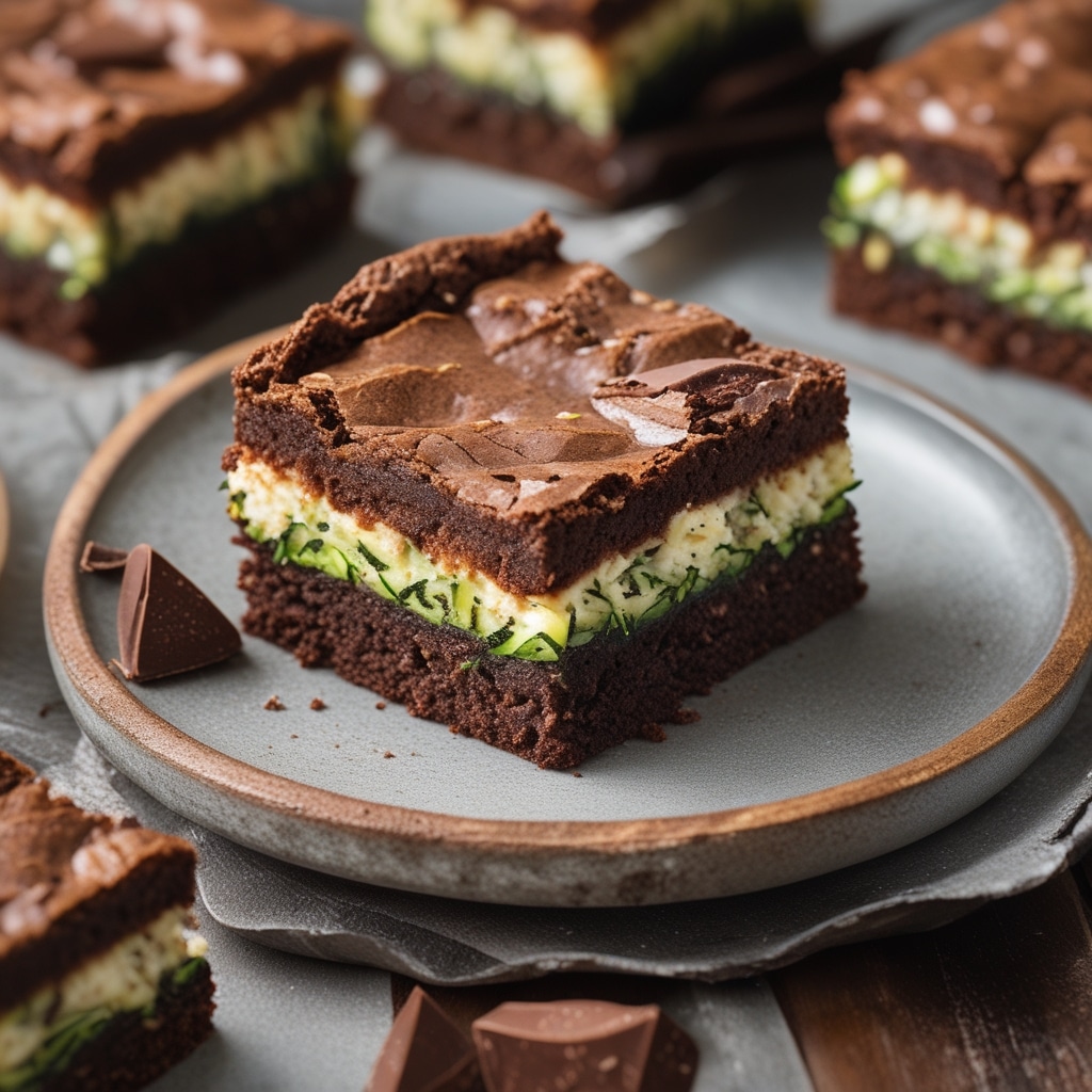 Chocolate Zucchini Cottage Cheese Brownies [Fudgy]