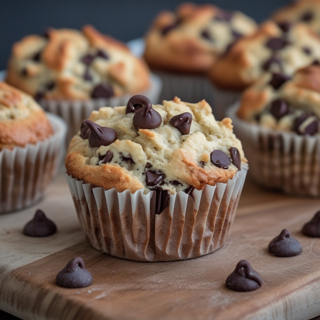Cottage Cheese Chocolate Chip Protein Muffins