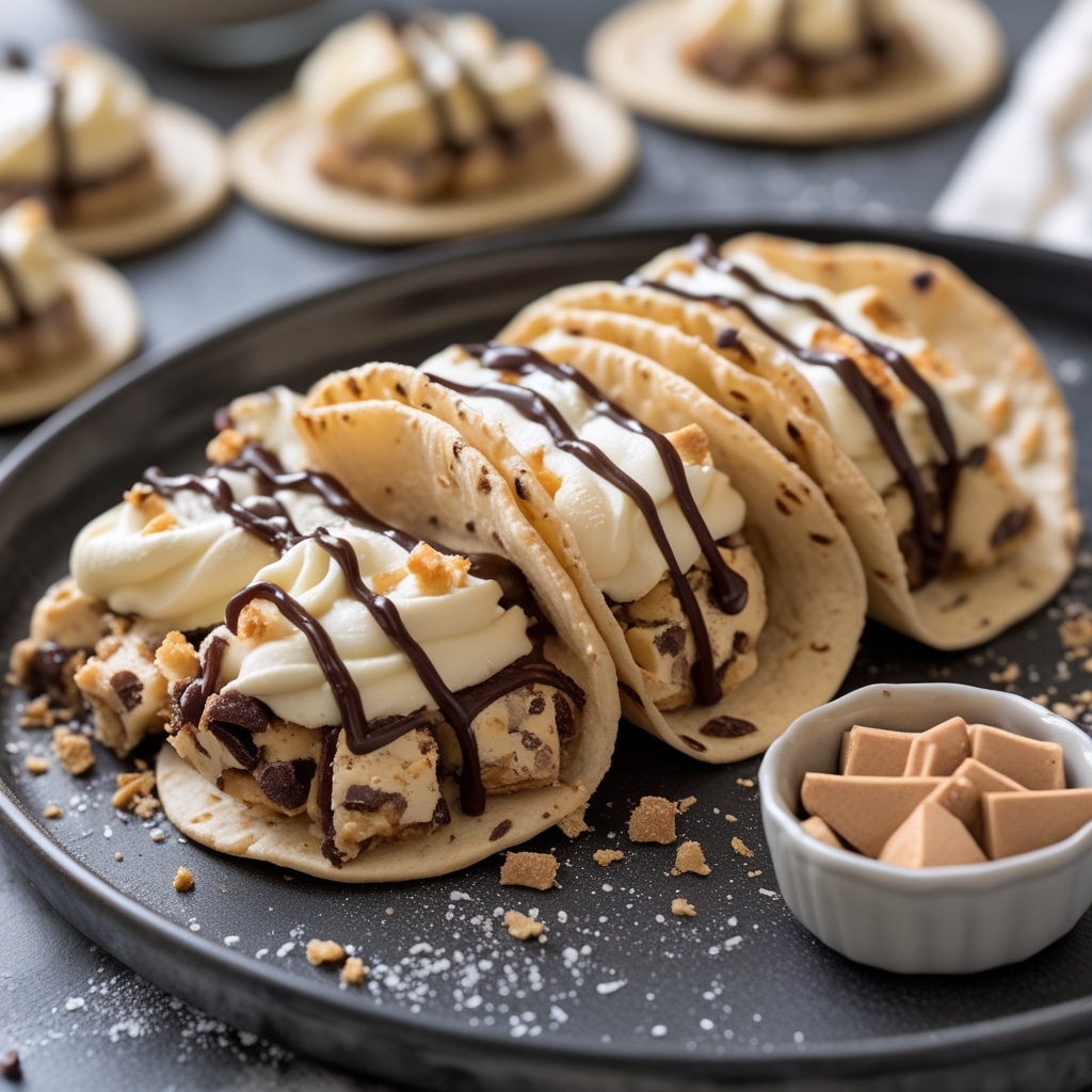 Cheesecake Cookie Dough Tacos