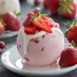 Strawberry Cheesecake Protein Frozen Yogurt Balls