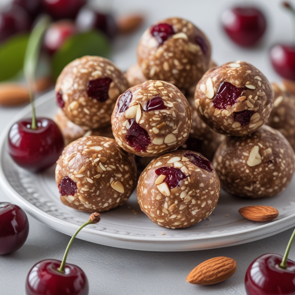 Cherry Almond Protein Energy Balls