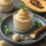 Papaya Ginger Protein Frozen Yogurt Bites