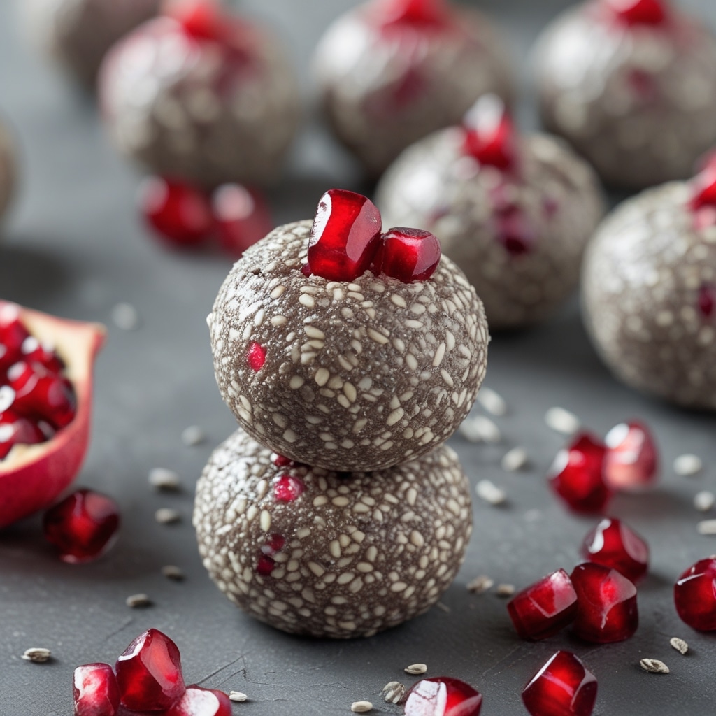 Pomegranate Chia Protein Antioxidant Bites