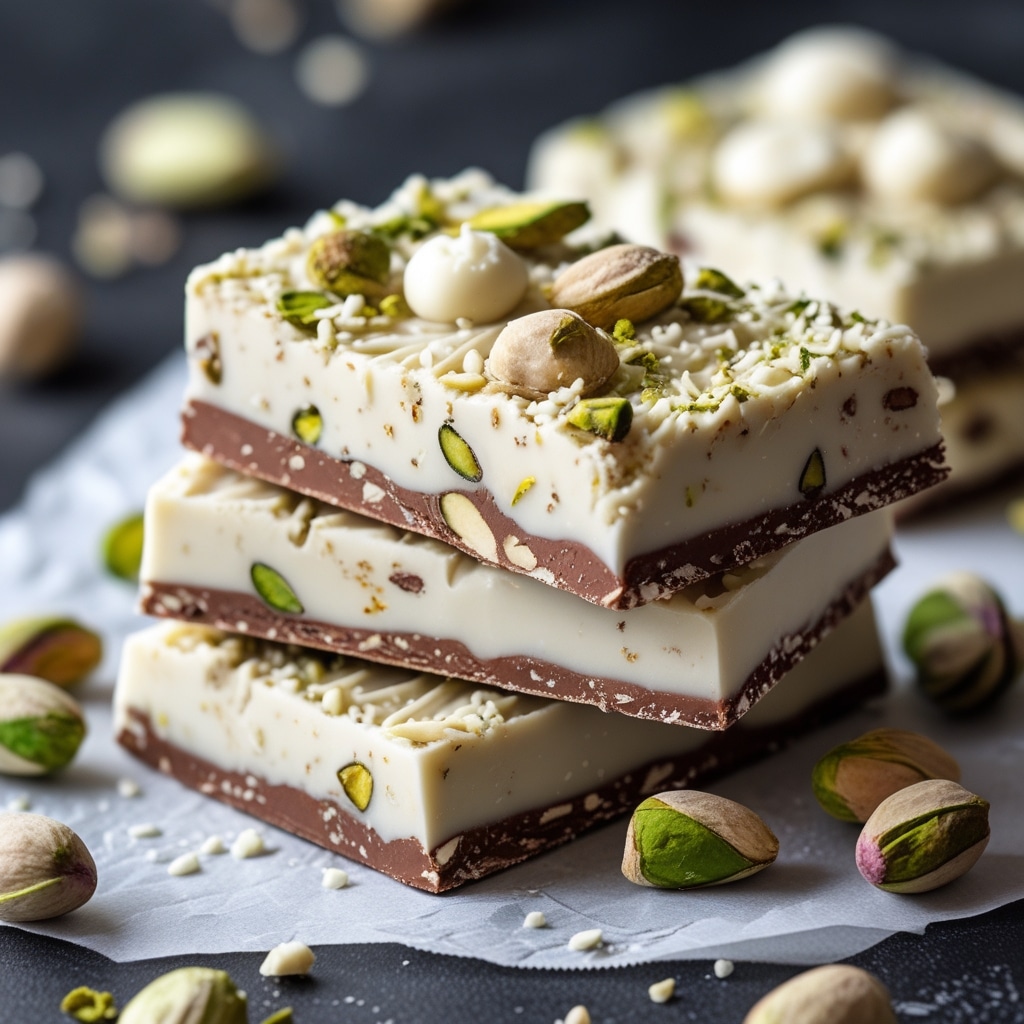 Pistachio White Chocolate Protein Bars