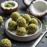 No-Bake Matcha Coconut Protein Balls