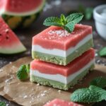 Watermelon Mint Protein Frozen Yogurt Bars