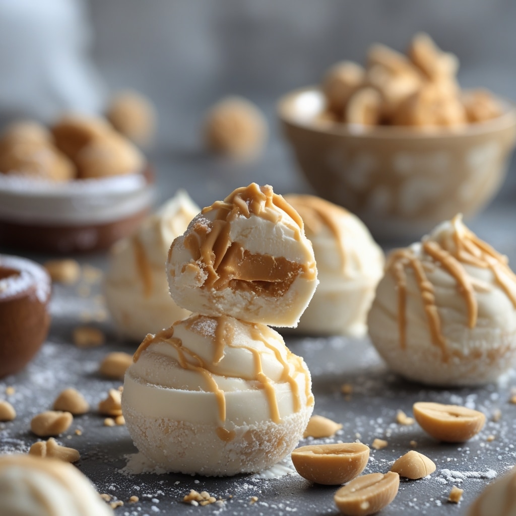 High Protein Frozen Peanut Butter Greek Yogurt Bites