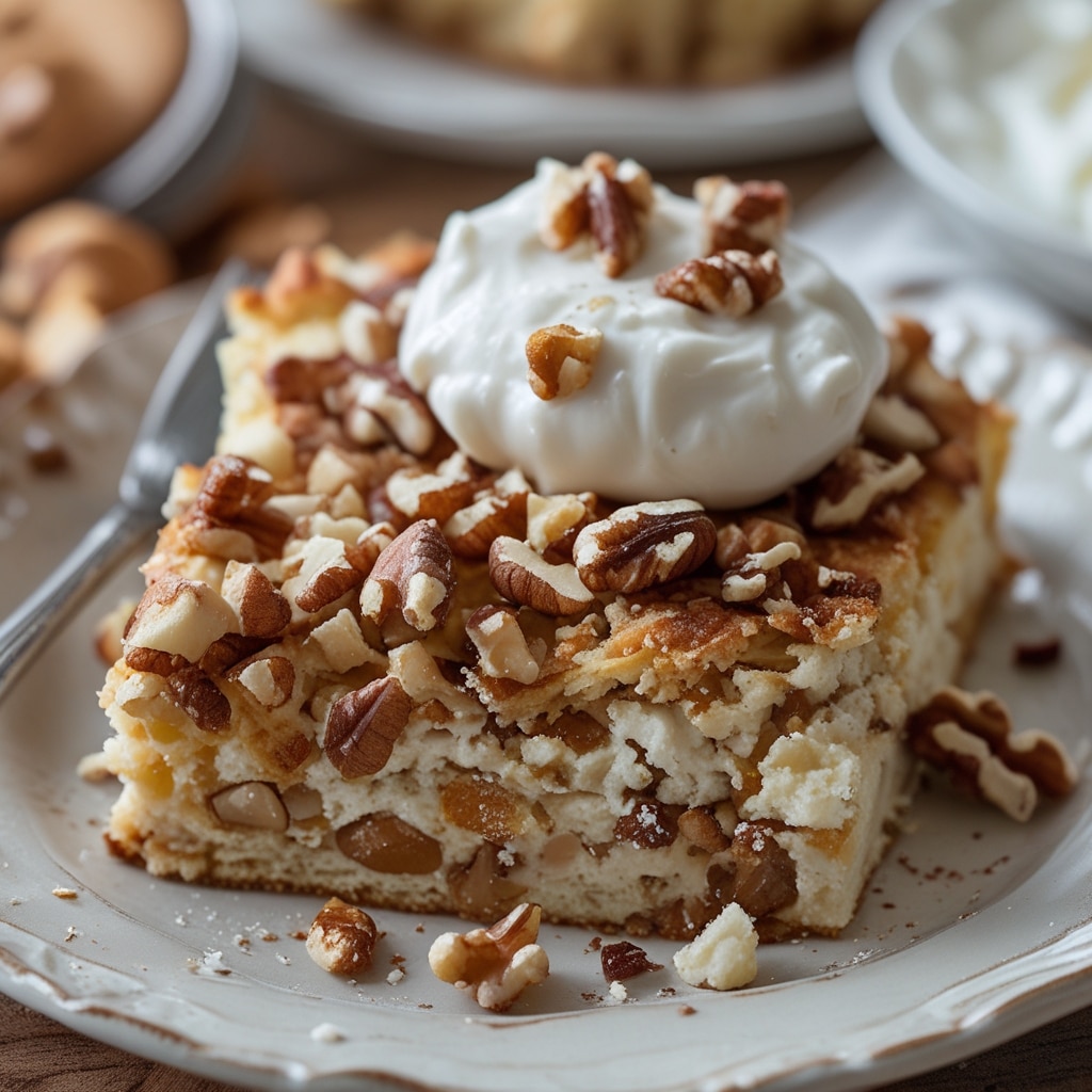 Maple Walnut Cottage Cheese Breakfast Bake