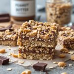 No-Bake Peanut Butter Chocolate Oatmeal Bars