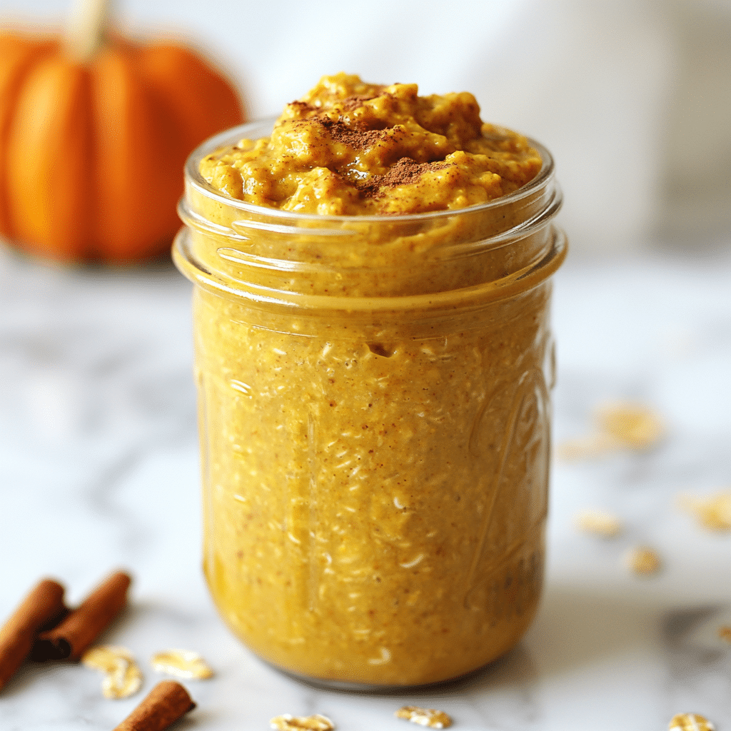 Pumpkin Cottage Cheese Overnight Oats