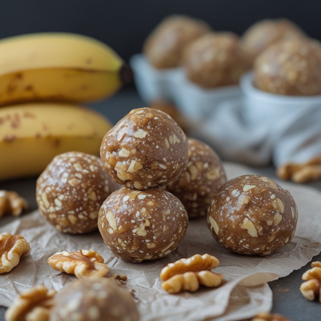 Banana Walnut Protein Energy Balls