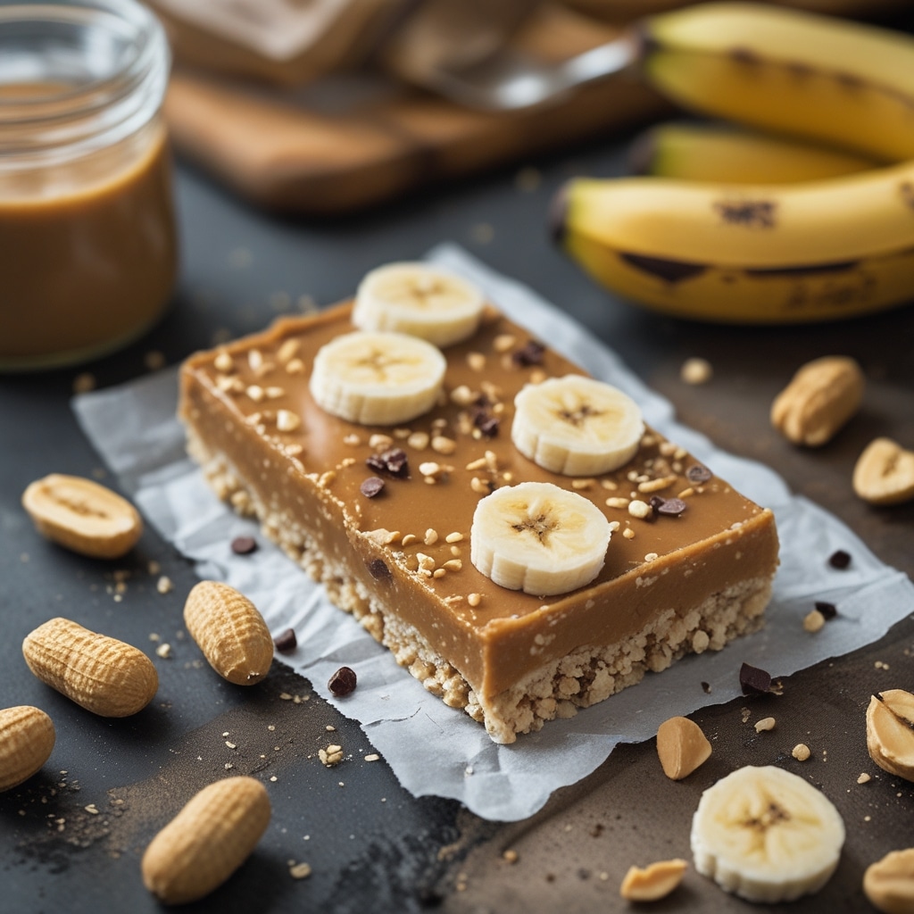High Protein Peanut Butter Banana Protein Bars