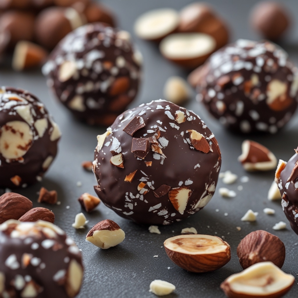 Hazelnut Chocolate Protein Energy Balls