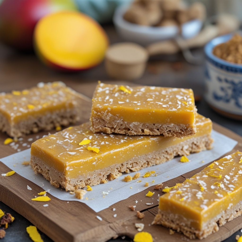 Mango Turmeric Protein Energy Bars