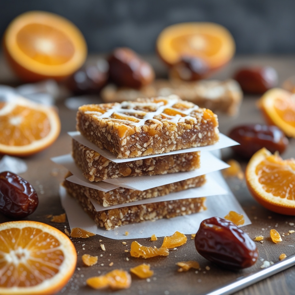 Orange Dates Protein Energy Bars