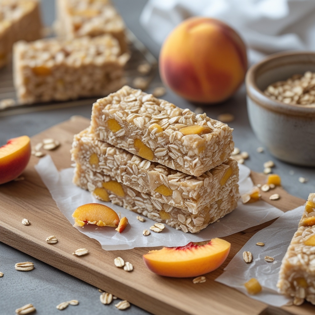 Peach Oat Protein Energy Bars