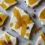 Frozen Mango Turmeric Greek Yogurt Bark