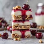 Cherry Walnut Protein Frozen Yogurt Bars