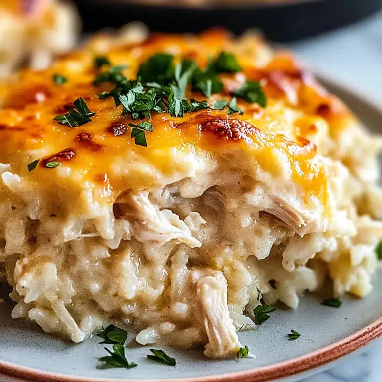 Healthy Chicken Cauliflower Rice Casserole