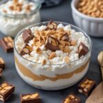 Cottage Cheese & Peanut Butter Snickers Dessert