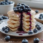 Cottage Cheese Blueberry Pancakes [Fluffy + High Protein]