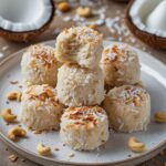 Frozen Coconut Cashew Greek Yogurt Bites