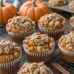 Cottage Cheese Pumpkin Streusel Muffins