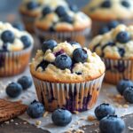 Blueberry Cottage Cheese Protein Muffins
