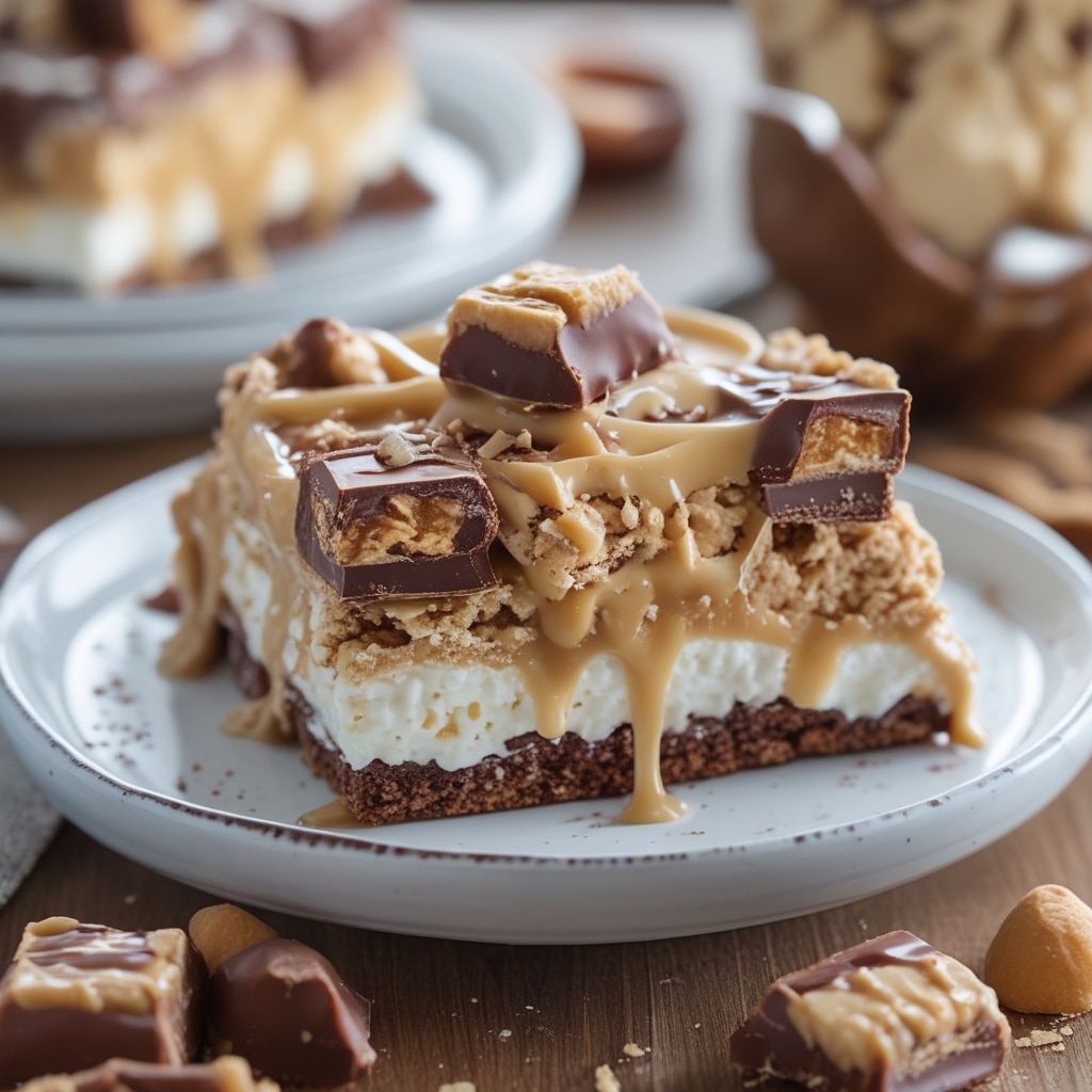 Cottage Cheese & Peanut Butter Snickers Dessert Recipe